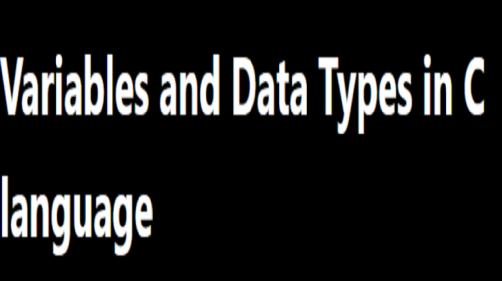 Variables and data types